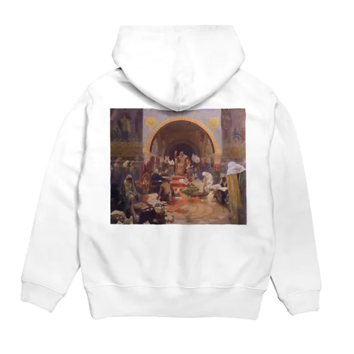 ミュシャ（Alfons Maria Mucha） / Mucha's The Slav Epic cycle No.4: Tsar Simeon I of Bulgaria (1923) Hoodie