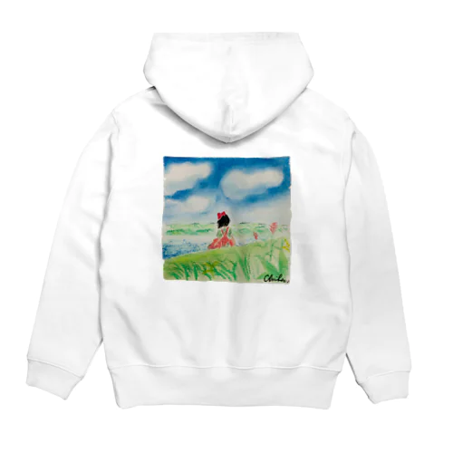 赤リボンの女の子 Hoodie