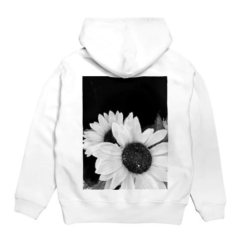 Wish_your_Smile.ひまわり(モノクロ) Hoodie