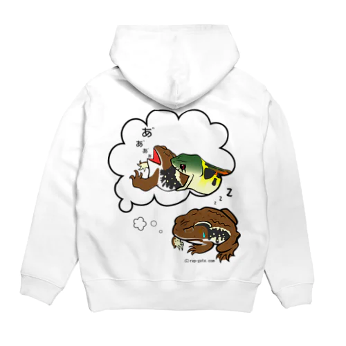 ヒキガエルの悪夢バックプリント Hoodie