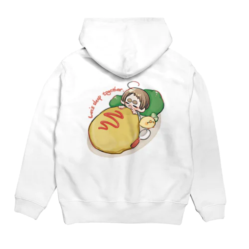 一緒にぐっすりオムオム Hoodie