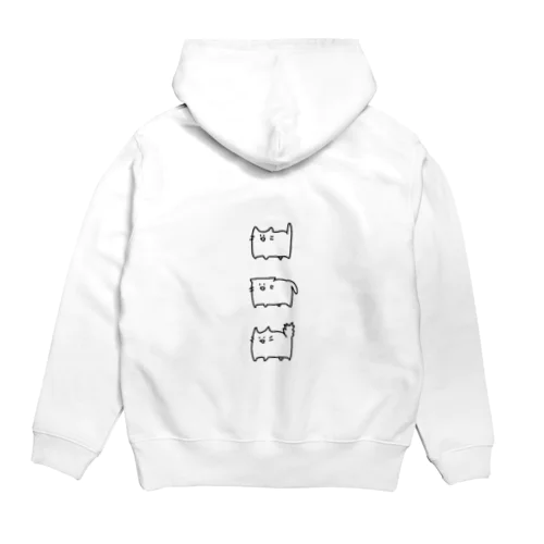 てぬきのてがきネコチャン（さんにん） Hoodie