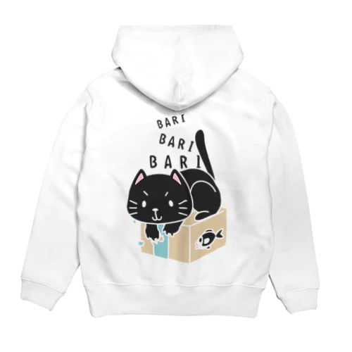 バックプリント クロネコのバリバリバリー Hoodie
