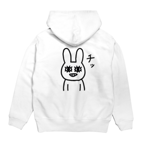poker face rabbit（チッ） Hoodie