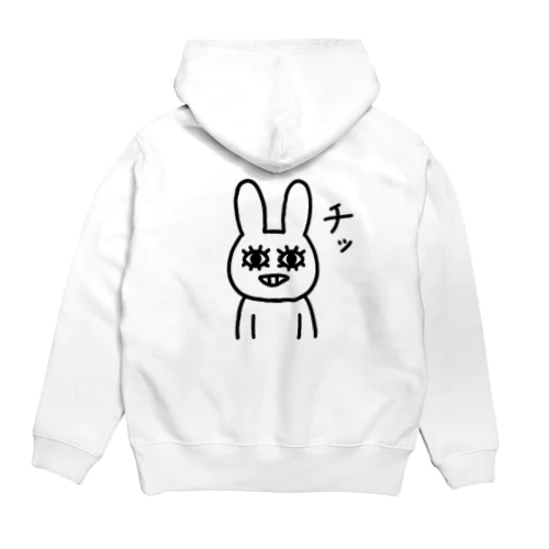 poker face rabbit（チッ） 후디