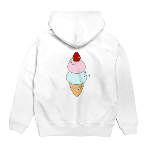 ふたごあいすぅ(文字あり) Hoodie