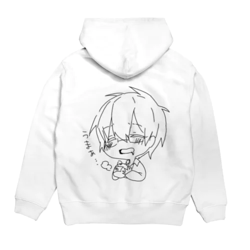 えんぴつ君のよだれ顔パーカー Hoodie