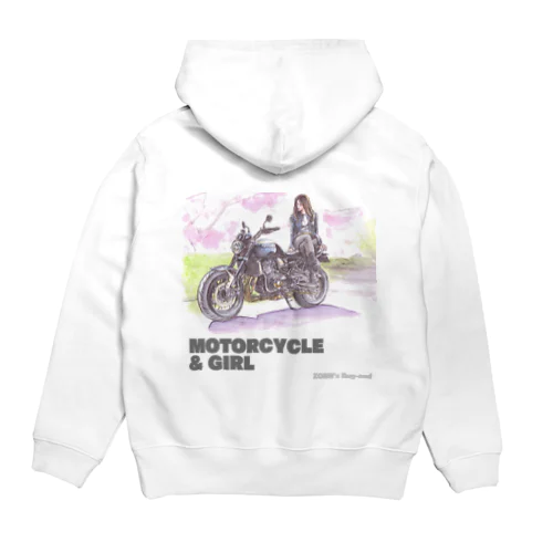 バイク女子スケッチ　03 Hoodie