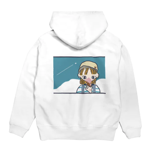 飛行機雲と女の子 Hoodie