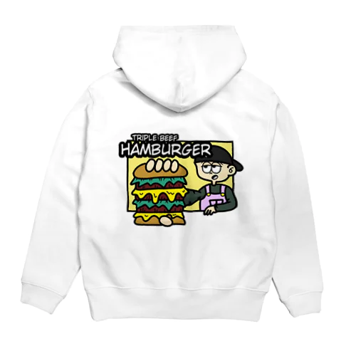 triple beef hamburger Hoodie