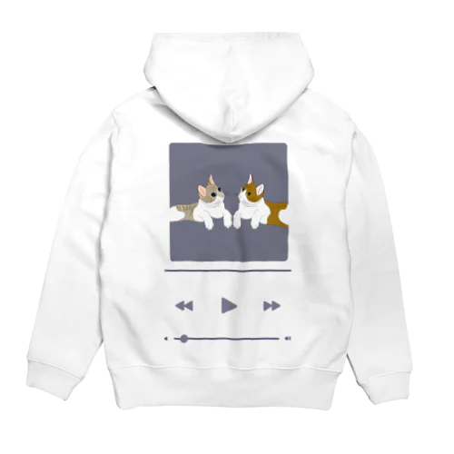 にゃんにゃんシリーズ(ブルー系) Hoodie