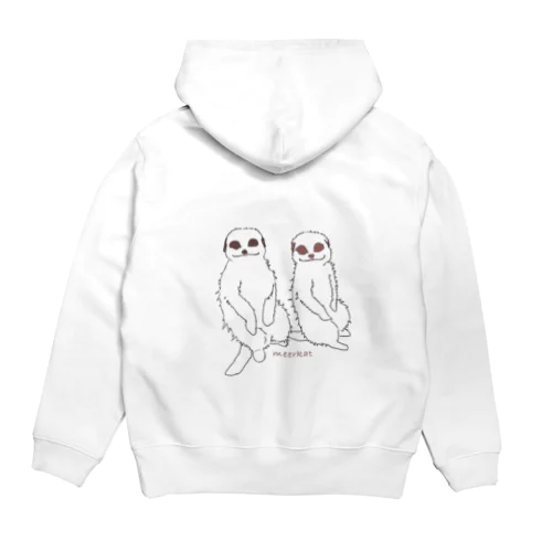 （背面ver.）ミーアキャット本物。 Hoodie