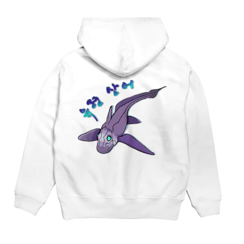 Ghost Shark　ハングル版　バックプリント Hoodie