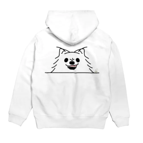 バックプリント ポメラニアンっ！*しかも怒っ！ Hoodie