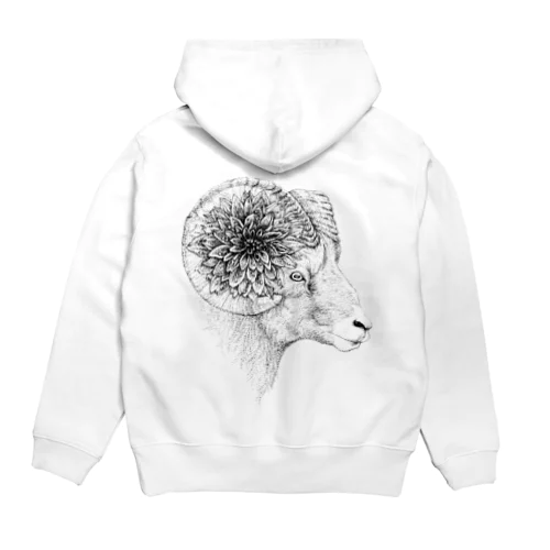 点描　羊に華 Hoodie