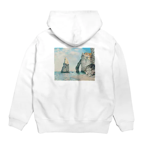 名画シリーズ　クロード・モネのエトルタの断崖　ビンテージ風アイテム Hoodie