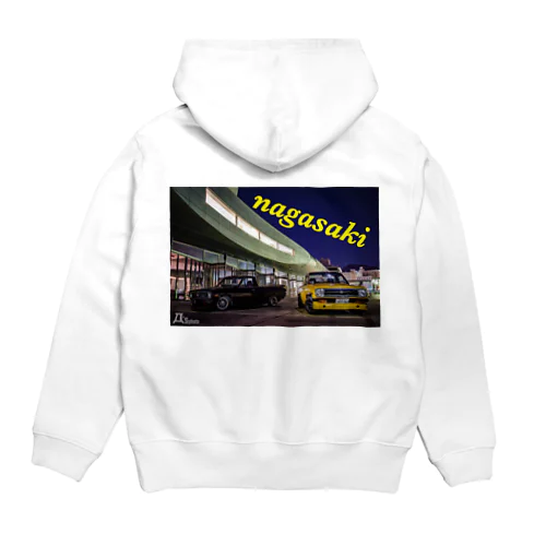 長崎を背景に旧車 Hoodie