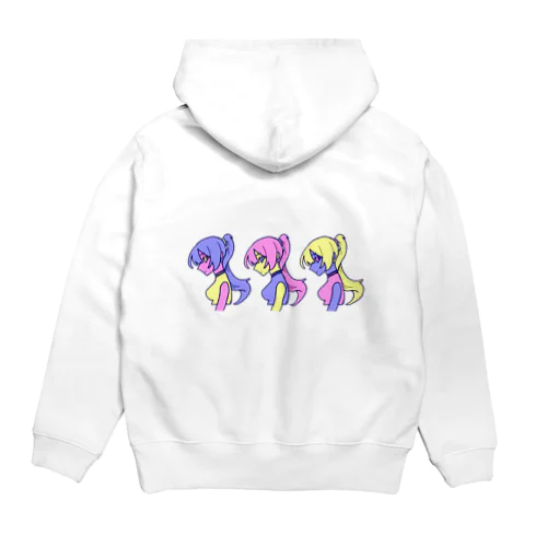 ３color Girls Hoodie