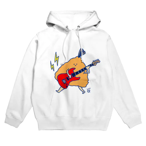 ギターを弾くアジフライくん Hoodie