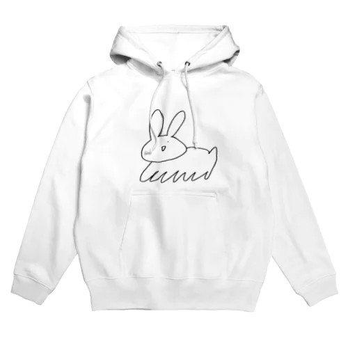 静かなうさねこ Hoodie