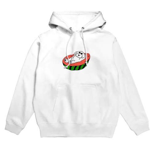 真夏のトコナツもさもさ犬 Hoodie