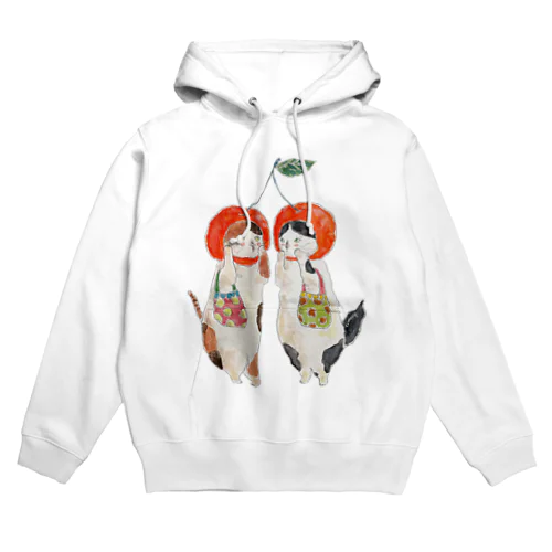 さくらんぼマダムにゃんこ Hoodie