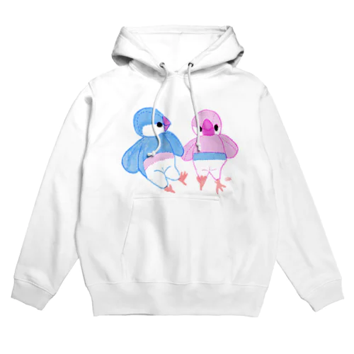 文鳥のぬいぐるみ Hoodie