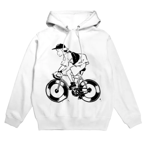 ピストバイクでポタリング Hoodie