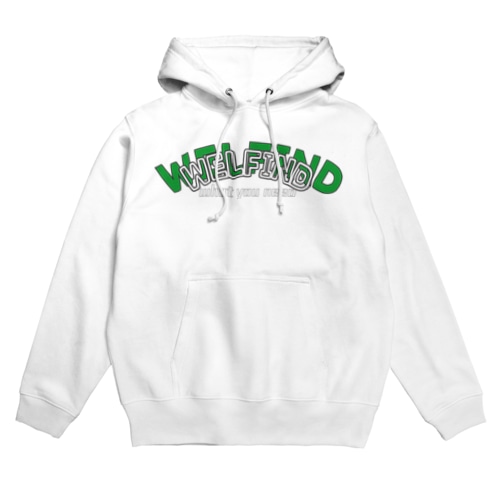 WELFIND green logo Hoodie