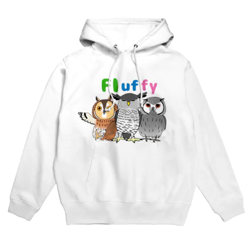 Fluffy Fluffyロゴ パーカー