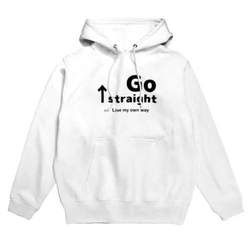 go straightグッズ Hoodie