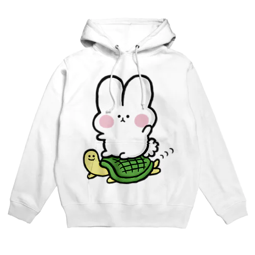 残業うさぎと「かめくん」 Hoodie