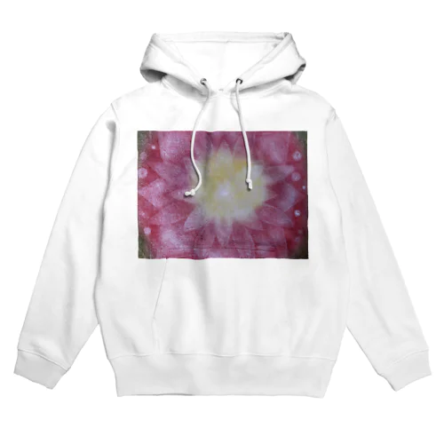 光のパステルアート　光の花 Hoodie