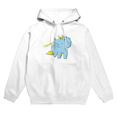 トリケラトプス好きのトリケラちゃんpopカラー Hoodie