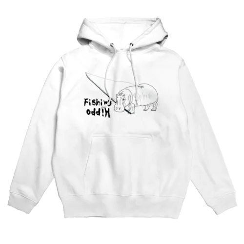 Fishing Hippo　釣りバカ Hoodie