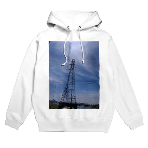 鉄塔と空 Hoodie