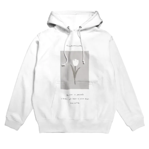 peach belly milk tea × sugar Tulip* Message Hoodie