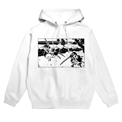 巌流島の闘い(the duel at Ganryu-jima Island) Hoodie