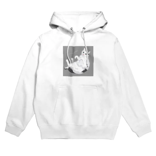 白黒ブチ猫 Hoodie