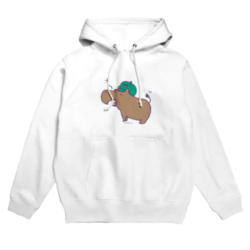 こげぱんカバ　寝起き Hoodie