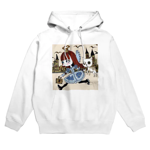 街を駆ける天使 Hoodie