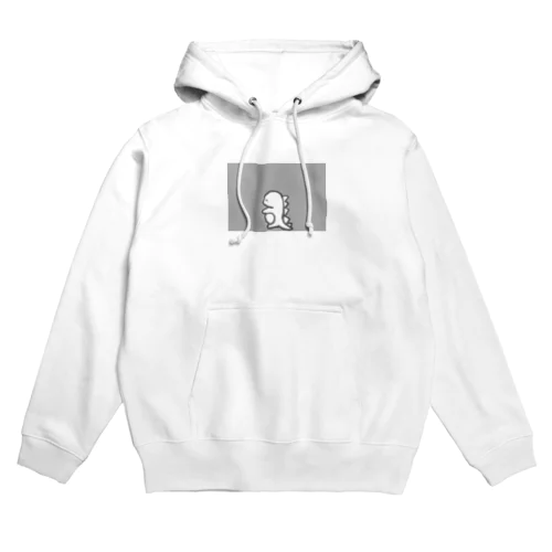 ゆるかわ恐竜 グレー Hoodie