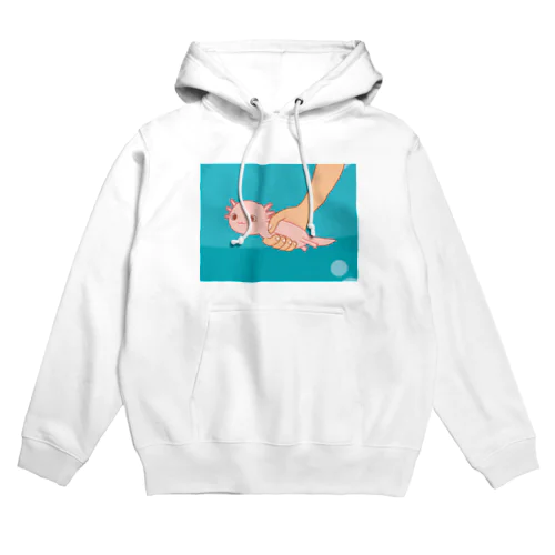 ウーパールーパーが吐いちゃった Hoodie