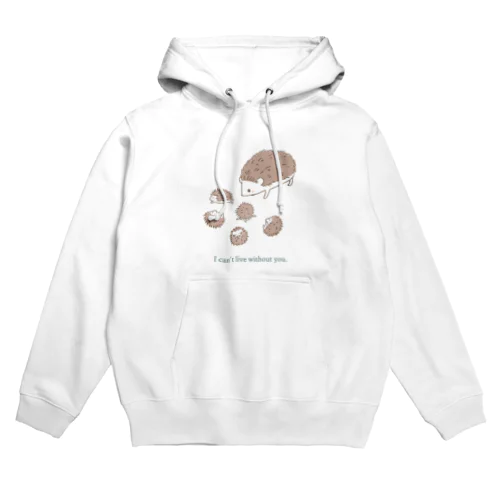 ハリネズミの親子 Hoodie