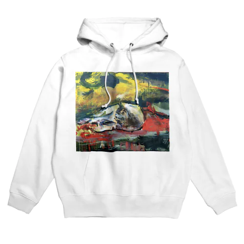 猫ちゃんオリジナル絵画tシャツ Hoodie