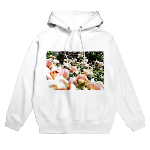 ヴィンテージピンクの薔薇 Hoodie