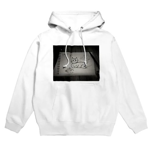 お腹いっぱいの猫 Hoodie