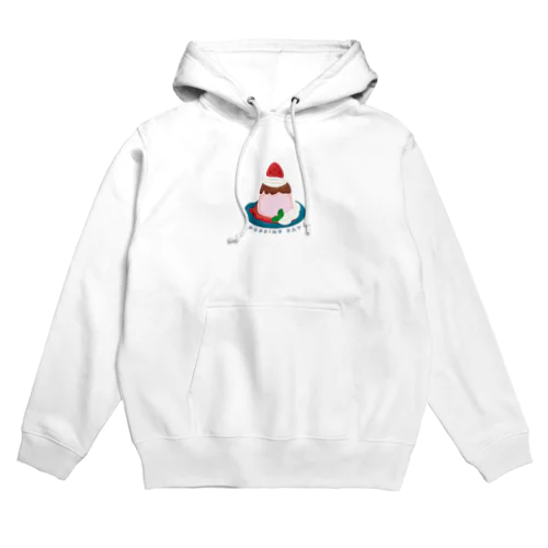 ワンポイント 毎月25日はプリンの日のプリン　イチゴプリン Hoodie