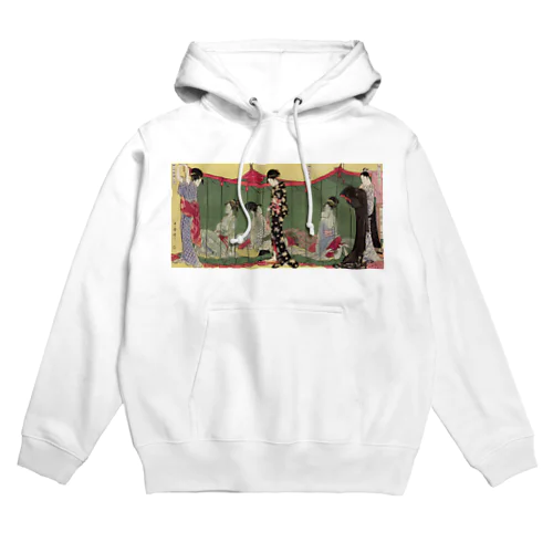 日本画　浮世絵　喜多川歌麿_婦人泊り客の図 Hoodie