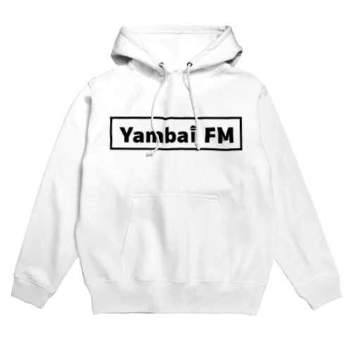 Yambai FM おしゃれ文字 黒 パーカー